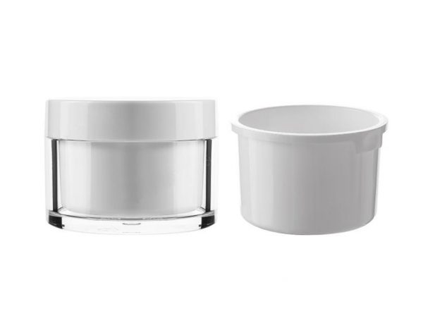 cosmetic jar, refill/replaceable inner jar,