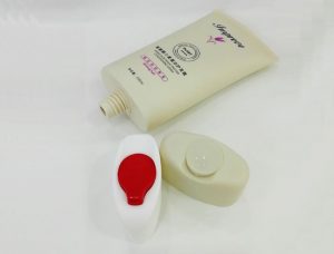 disk cap oval tube, cosmetic tube