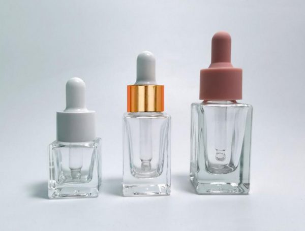 square dropper glass bottle
