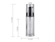 glass cream pump bottle