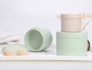 wheat straw cosmetic jar, sustainable packaging