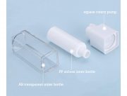 square airless rotary pump bottle